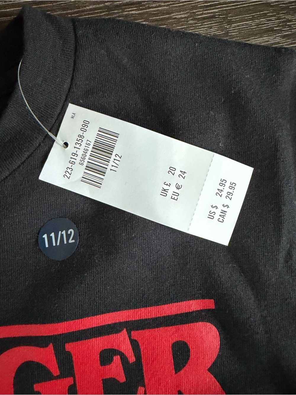 NWT Abercrombie Kids Stranger Things Graphic Tee - Picture 2 of 3